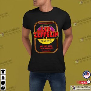 Led Zeppelin 1971 Wembley Shirt 1 Ink In Action