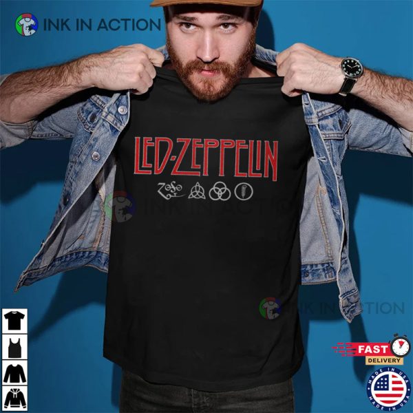 Led Zeppelin Logo Symbols Shirt