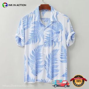 Loose Leaves Print Tropical Shirt