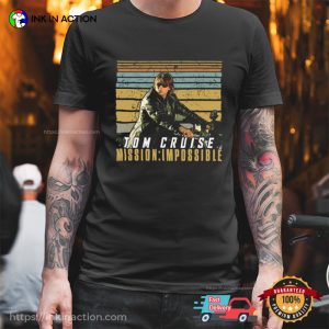 Mission Impossible Retro Tom Cruise Motorcycle Shirt