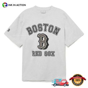 MLB Boston B Red sox baseball Shirt 1 Ink In Action