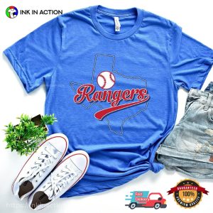 MLB Rangers Baseball Shirt 4 Ink In Action
