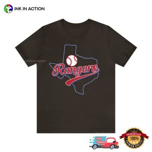 MLB Rangers Baseball Shirt 5 Ink In Action