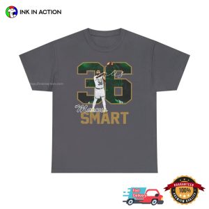 Marcus smart celtics 36 NBA Basketball Shirt 2 Ink In Action