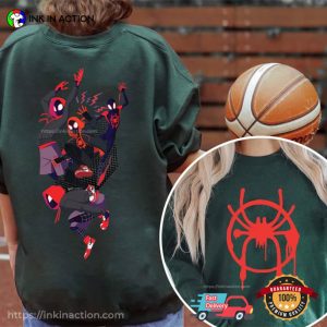 Marvel Avengers Spider Man 2023 miles morales across the spider verse Shirt 2 Ink In Action