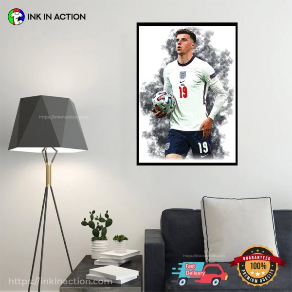 Mason Mount England Digital Art Print Poster