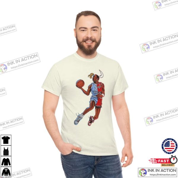 Michael Jordan Vintage Graphic Tee, Michael Jordan Basketball T-shirt