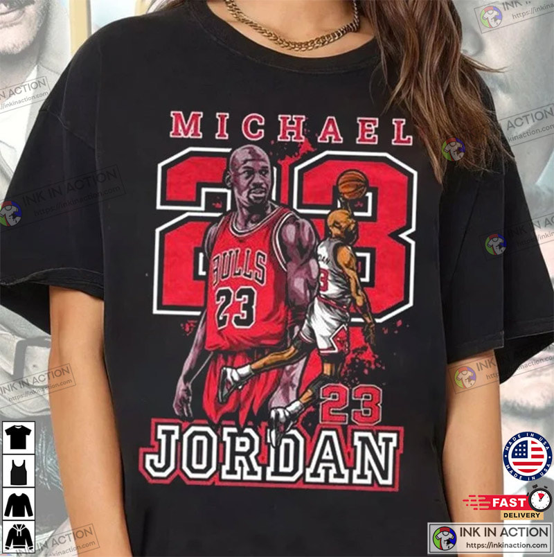 Michael Jordan Vintage Sport Tee, American Basketball T-shirt