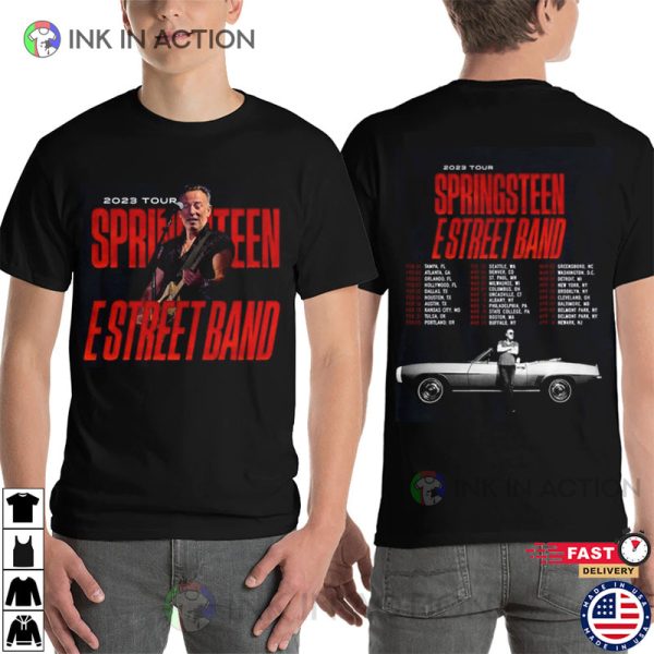 Music Tour 2023 Bruce Springsteen Band Shirt