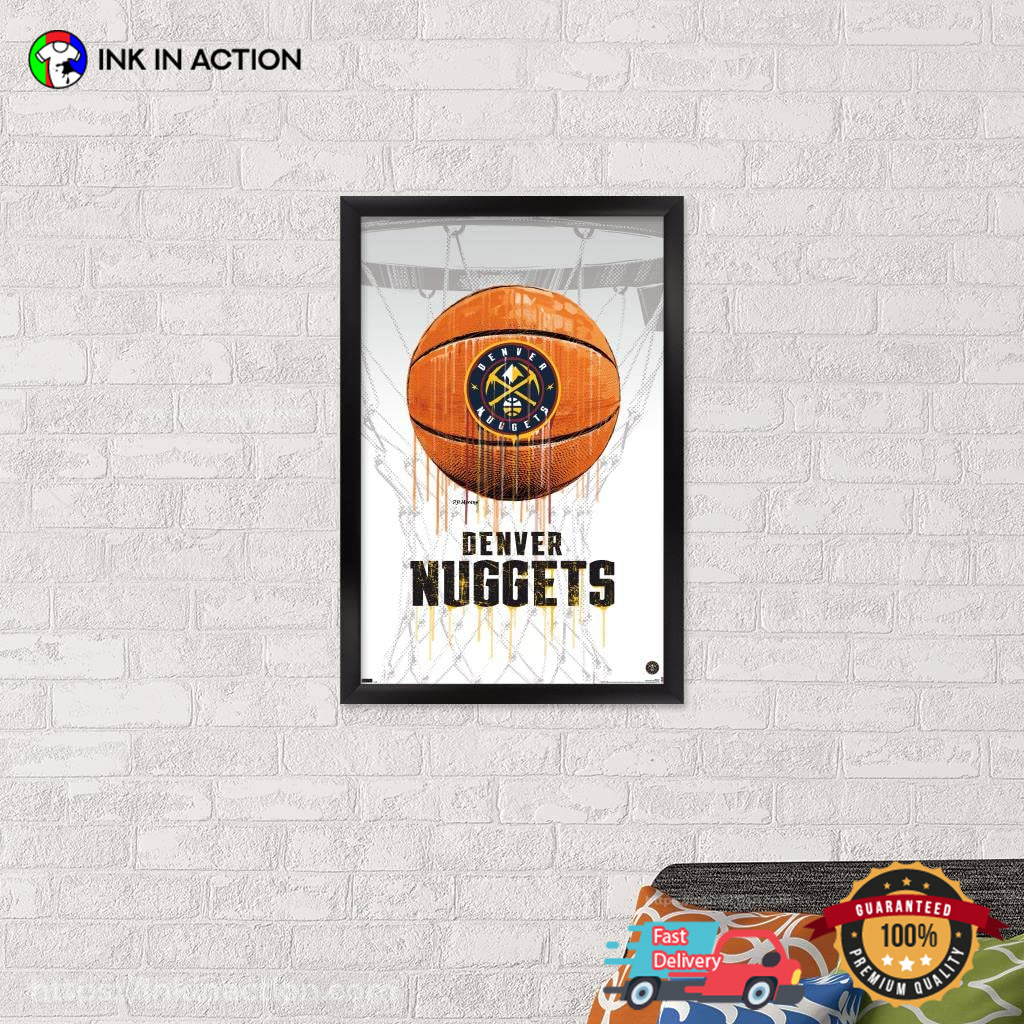 NBA Denver Nuggets Drip Basketball 21 Wall Poster