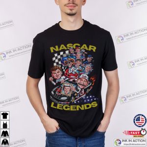 Nascar Legends 90s Vintage Racing Graphic Shirt 2 Ink In Action