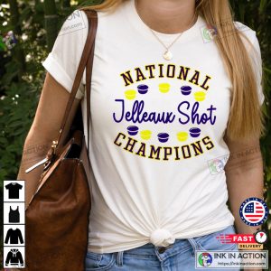 National Champions Jelleaux Shot 2023 T shirt Ink In Action