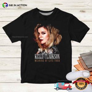 New Rare Kelly Clarkson Tour 2023 T Shirt 3 Ink In Action