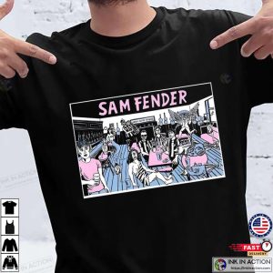 New Sam Fender Lowlights Print Limited Edition Graphic Tee Ink In Action