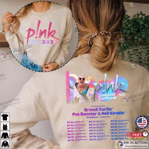 P!nk Pink Singer Summer Carnival 2023 Tour, Pink Trustfall T-shirt
