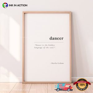 Personalized dancer definition Print, dance meaning Birthday Gift For Dancer