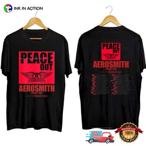 Peace Out Aerosmith Farewell Tour, Aerosmith 2023 Concert Shirt