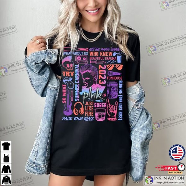 Pink Summer Carnival, Pink Concert 2023 T-Shirt