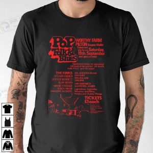 Pop Folk & Blues GLASTONBURY 1970 Shirt