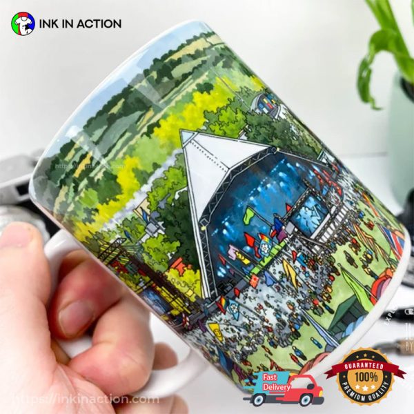 Pyramid Stage Glastonbury Festival 2023 Coffee Mug