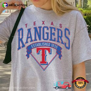 Rangers TX Established 1835 Baseball T-shirt For Fans