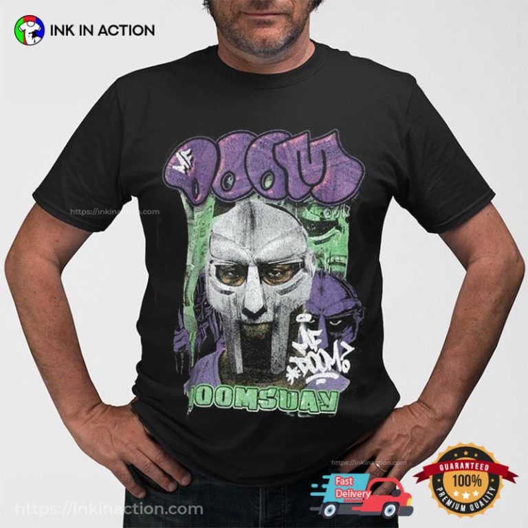 Rapper MF Doom Retro Comfort Colors Shirt, MF Doom Merch - Print your ...