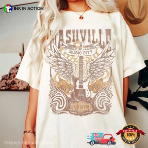 Retro Nashville Music City Tennessee Graphic Comfort Colors T-shirt