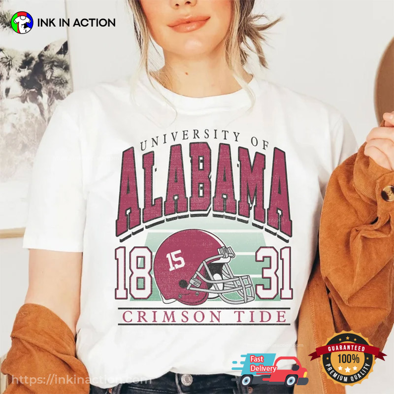 Retro 90's Alabama 1831 Crime Tide Shirt, Ncaa Alabama Football Merch
