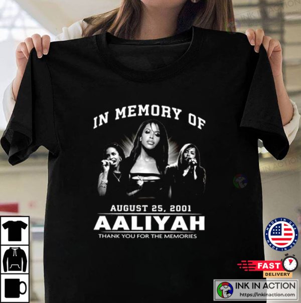 RIP Aaliyah Thank You For The Memories Shirt