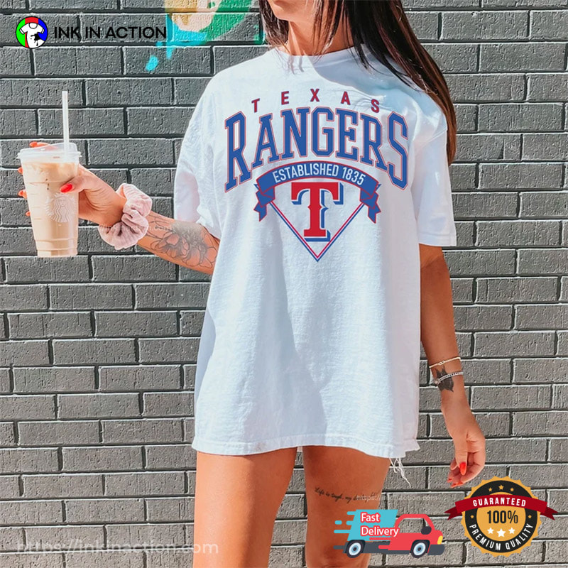 Texas Rangers T Shirt MLB Baseball Sport Funny Vintage Gift Men Women  Holiday