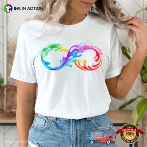 Rainbow Autism Pride Infinity Design Shirt
