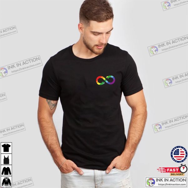 Rainbow Infinity Autism Awareness Symbol Shirt