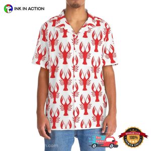 Red Crawfish Hawaiian Shirt