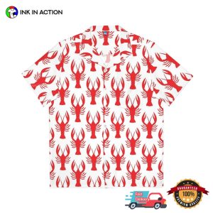 Red Crawfish Hawaiian Shirt