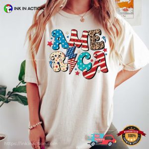 Red White And Blue America, Fourth Of July Shirt