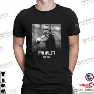 Rest In Peace ryan mallett 1988 2023 Vintage T Shirt 3 Ink In Action