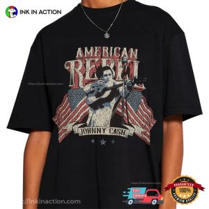 Retro 90s American Rebel Movie Johnny Cash T-shirt