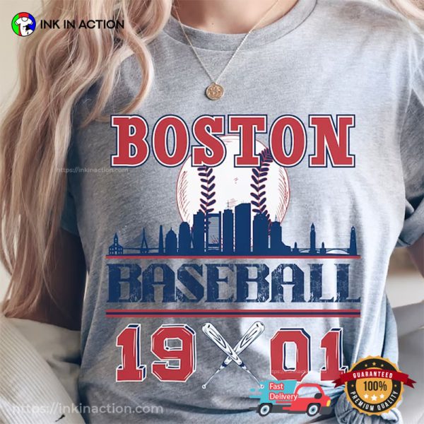 Retro Boston Baseball MLB Red Sox 1901 City 90s Style Shirt