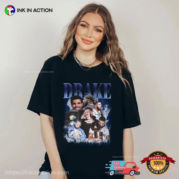 Retro Rapper Drake Fanmade Music Shirt