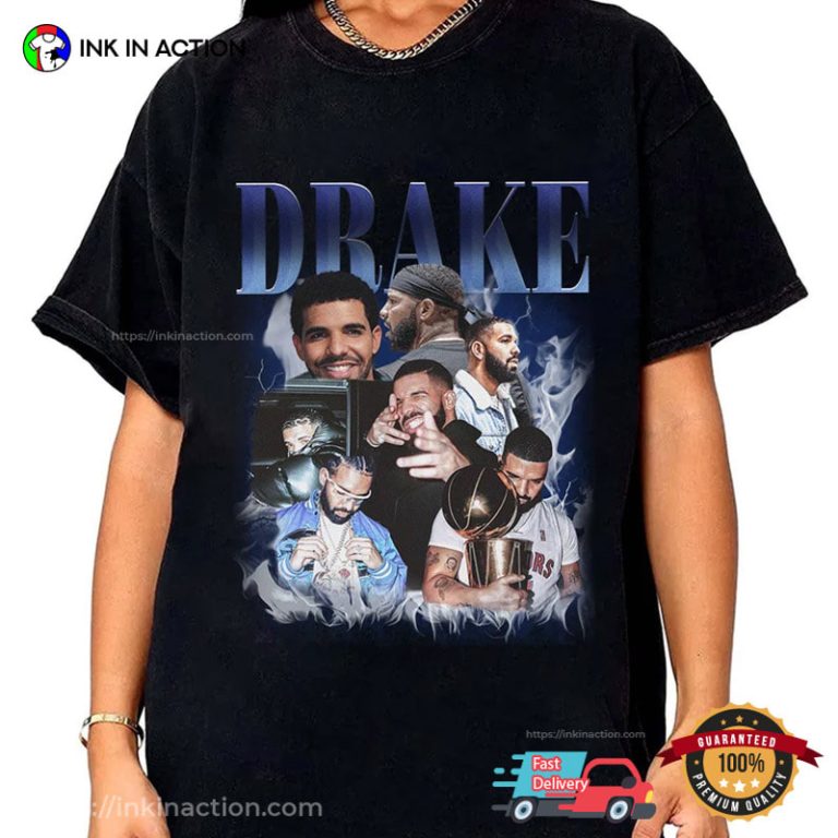 Retro Rapper Drake Fanmade Music Shirt - Print your thoughts. Tell your ...