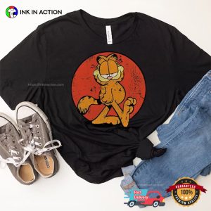 Retro Funny Garfield Cat Graphic Shirt