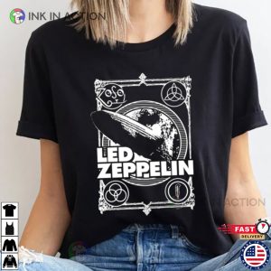 Retro led zeppelin mothership Graphic T shirt 1