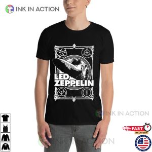 Retro led zeppelin mothership Graphic T shirt 2