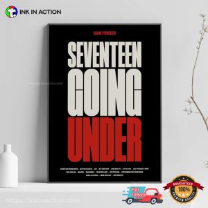 Sam Fender Seventeen Going Under Typography Inspired Album Print Poster