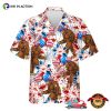 Sasquatch American Independence Day Hawaiian Shirts, Bigfoot Tropical Shirt