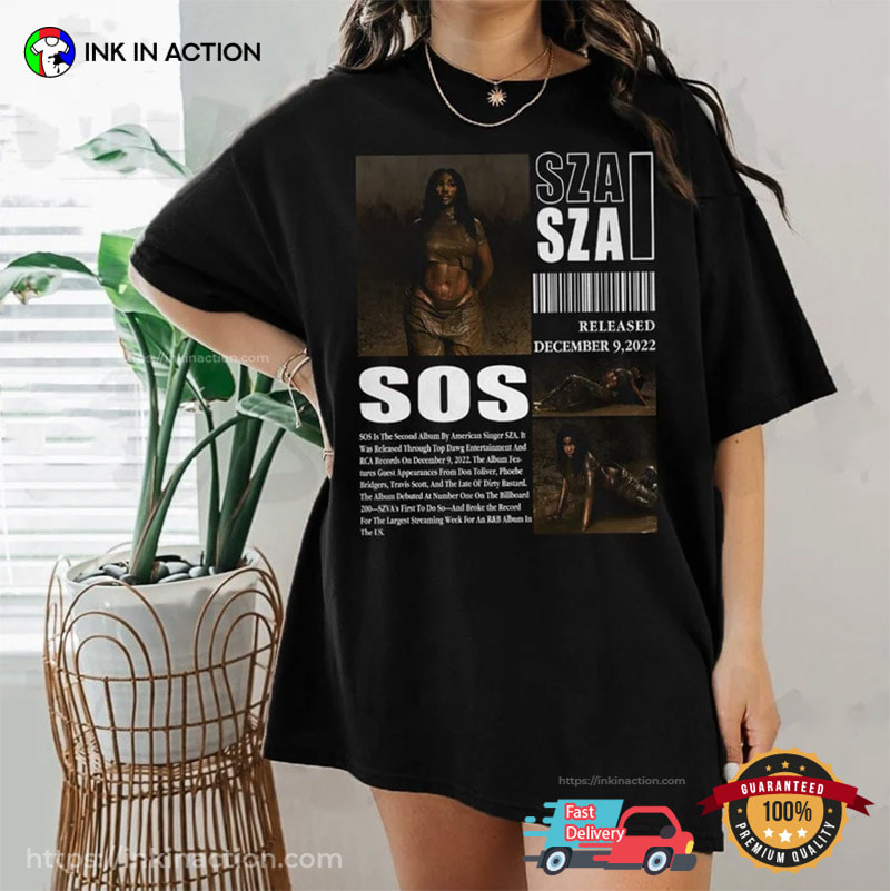 SZA New Album SOS Aesthetic SZA SOS Merch - Print your thoughts
