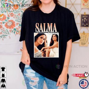 Salma Hayek Vintage 90s art shirt 3 Ink In Action