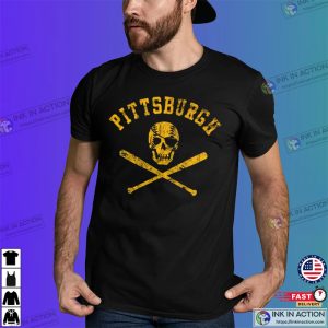 Skull Baseball Pittsburgh Shirt 2