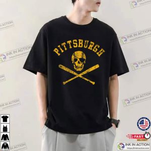 Skull Baseball Pittsburgh Shirt 3