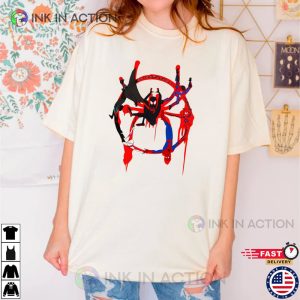 Spider Man 2023 Miles Morales Shirt edge of spider verse 1 Ink In Action